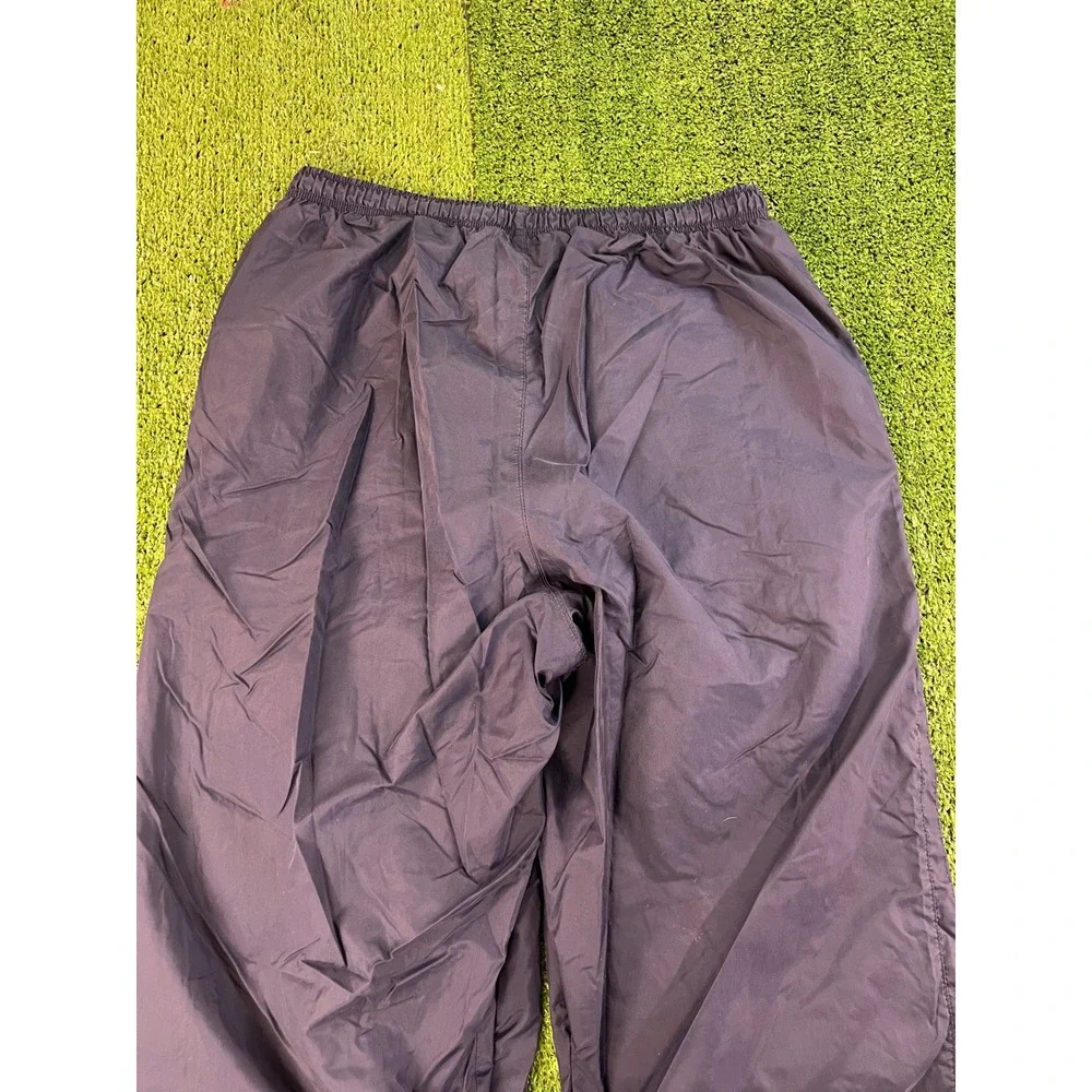 Vintage Nike Baggy Windbreaker Track Pants Mens MD Navy Blue Lined 90s Swoosh